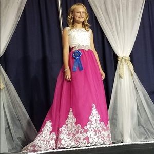 Girls pageant dress
